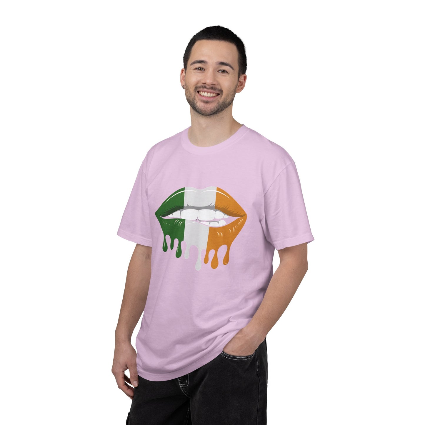 Irish Flag Drip Lips T-Shirt