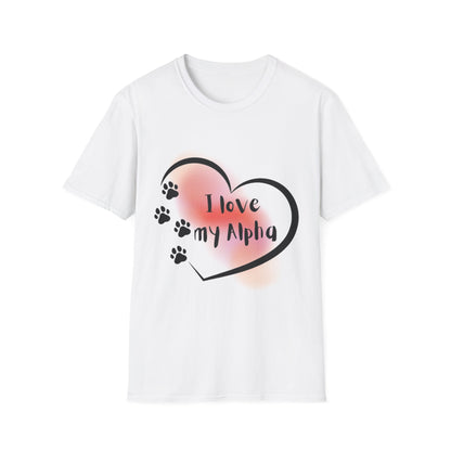 I Love My Alpha Dog T-Shirt — Pup Life Design