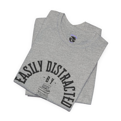 Easily Distracted By Books Graphic Tshirt