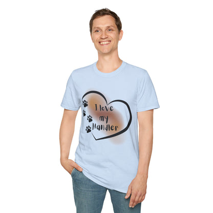 I Love My Handler T-Shirt — Pup Life Design