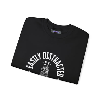 Easily Distracted by Books Crewneck Sweatshirt