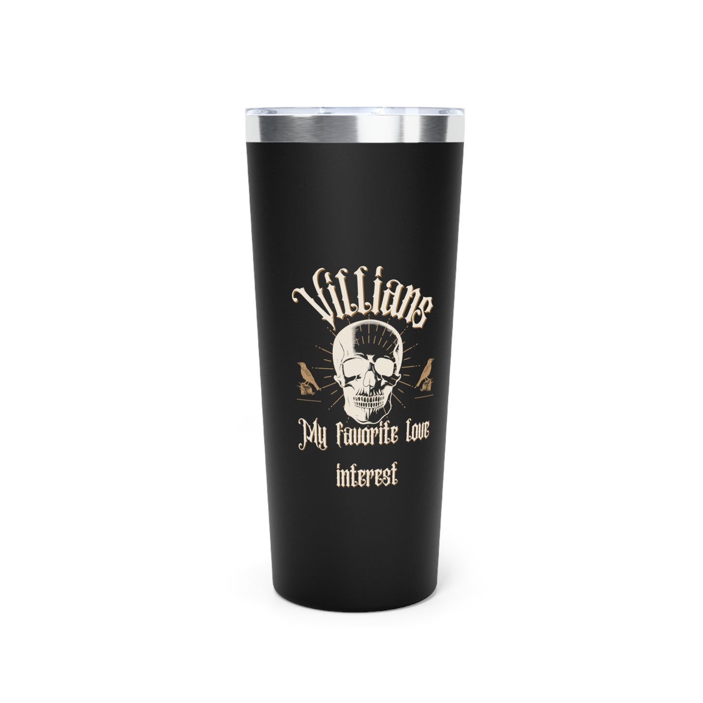 Villians My Favorite Love Interest 22oz Black Insulated Tumbler