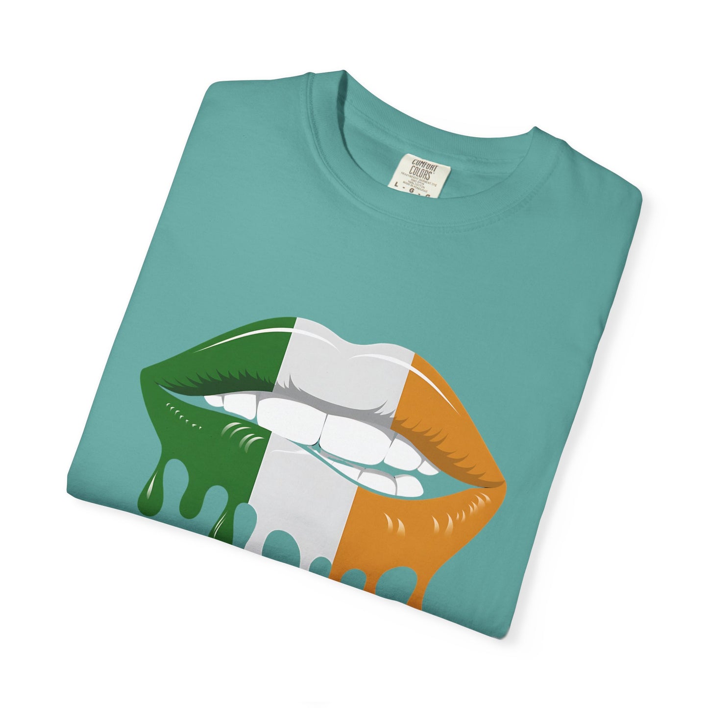 Irish Flag Drip Lips T-Shirt