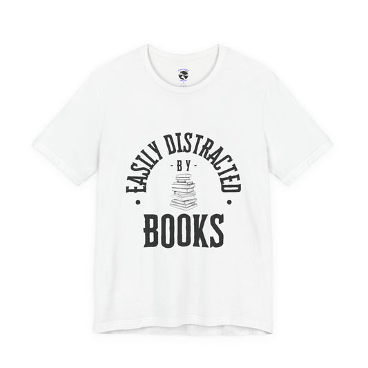 Easily Distracted By Books Graphic Tshirt