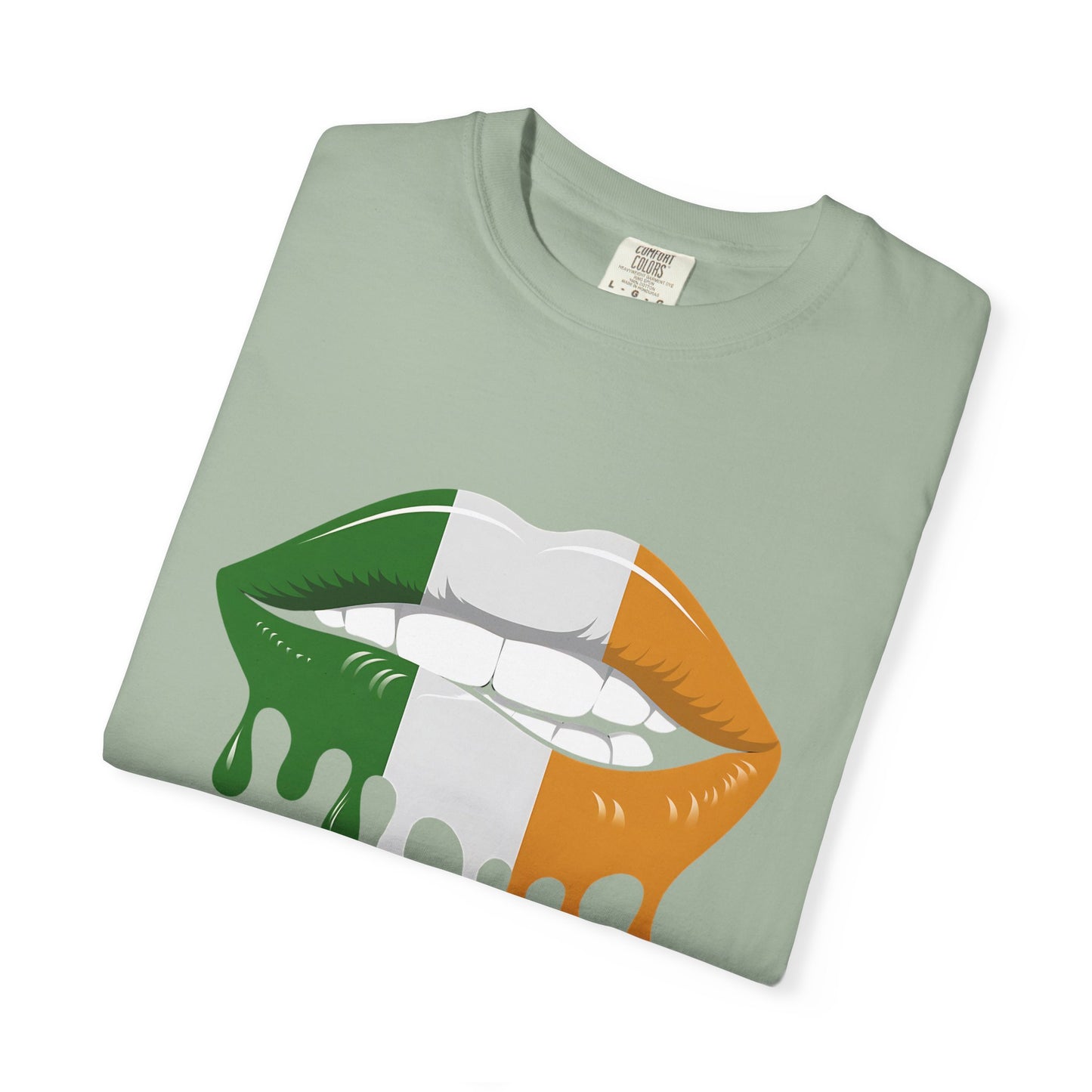 Irish Flag Drip Lips T-Shirt