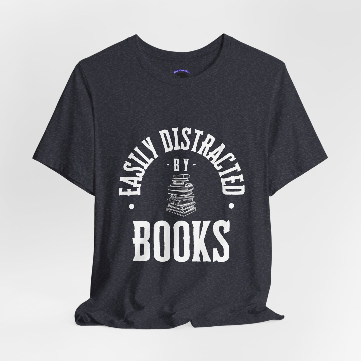 Easily Distracted By Books Graphic Tshirt