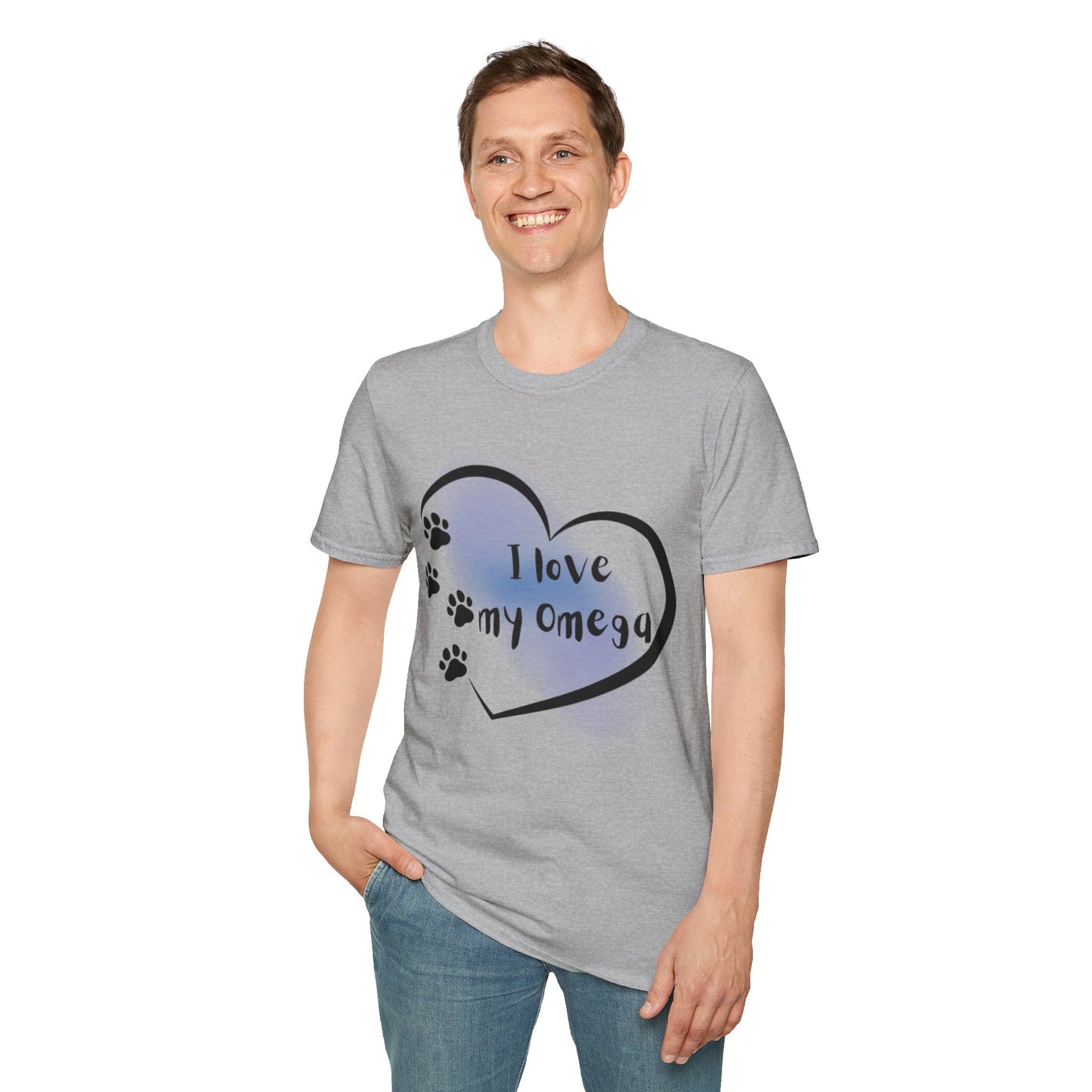 I Love My Omega T-Shirt -- Pup Life Design