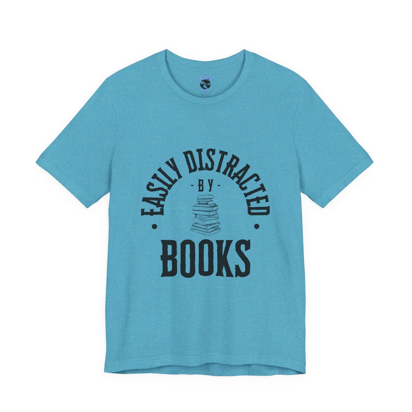 Easily Distracted By Books Graphic Tshirt