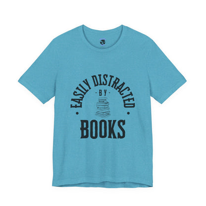 Easily Distracted By Books Graphic Tshirt
