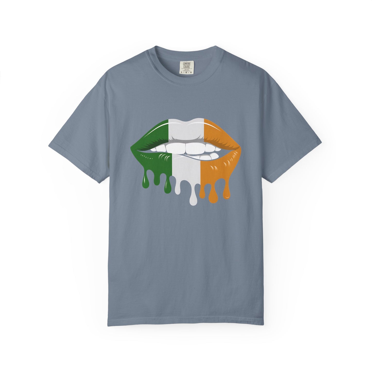 Irish Flag Drip Lips T-Shirt
