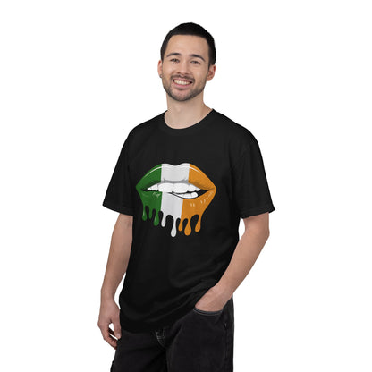 Irish Flag Drip Lips T-Shirt