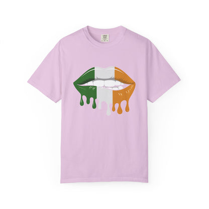 Irish Flag Drip Lips T-Shirt