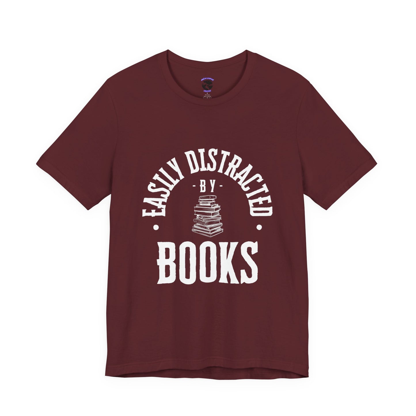 Easily Distracted By Books Graphic Tshirt