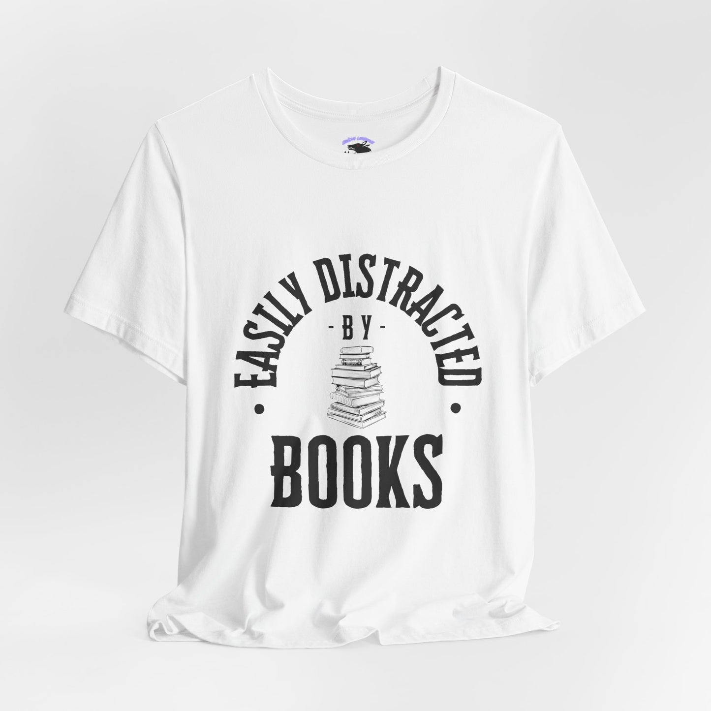 Easily Distracted By Books Graphic Tshirt