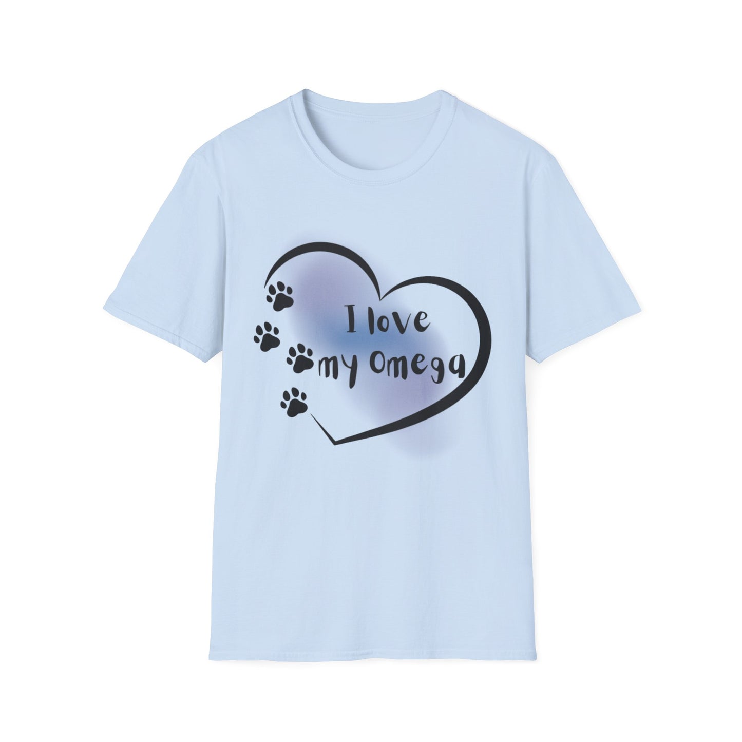 I Love My Omega T-Shirt -- Pup Life Design