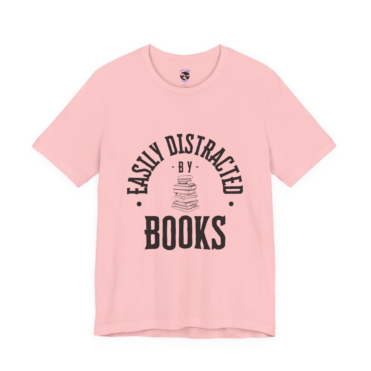 Easily Distracted By Books Graphic Tshirt