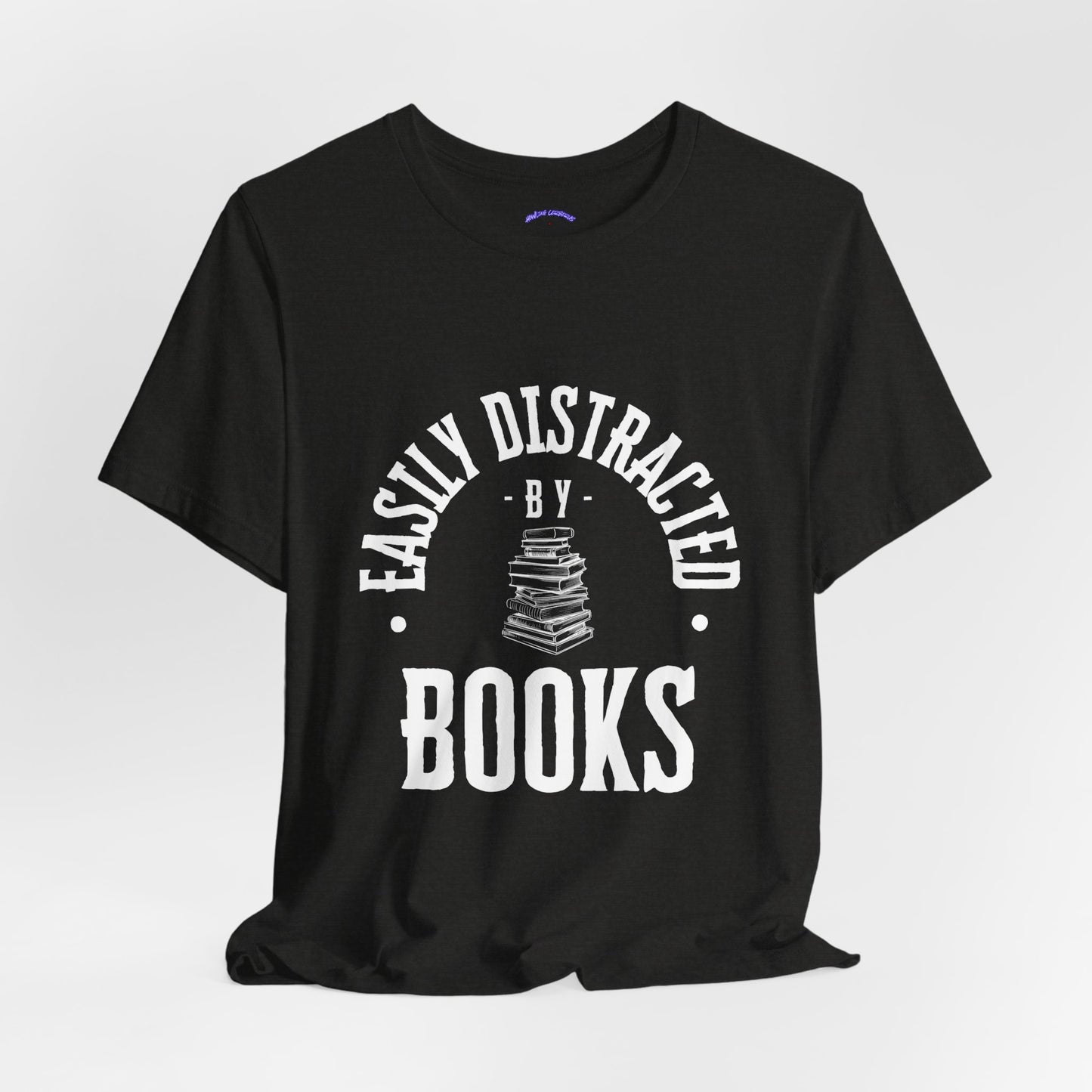 Easily Distracted By Books Graphic Tshirt