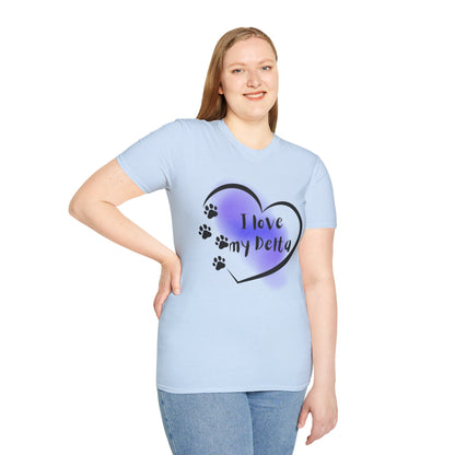 Delta Pup T-Shirt — "I Love My Delta" Pup Life Design