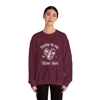 Plotting My Way Into a Villain's Heart Crewneck Sweatshirt