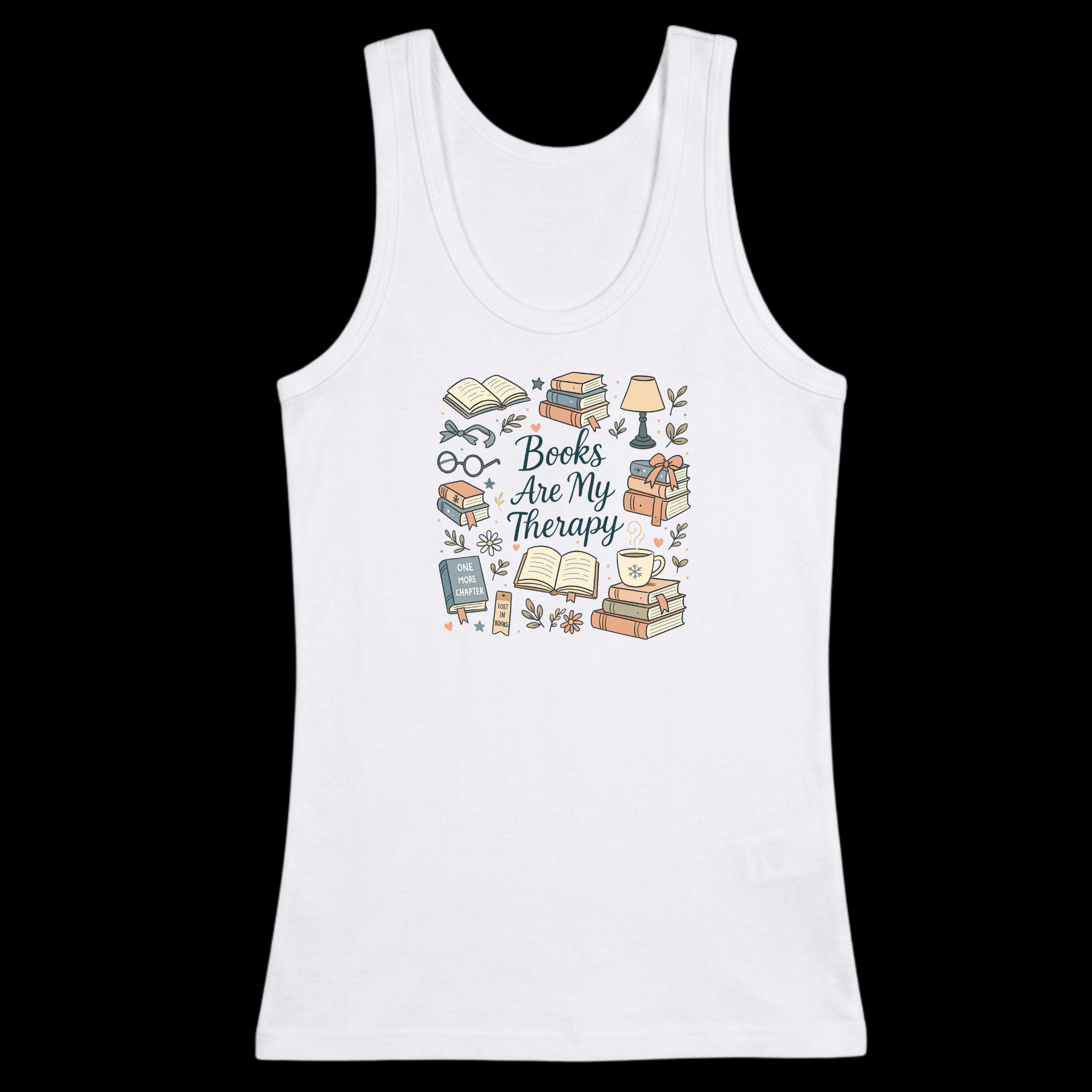 Books Are My Therapy Tshirt