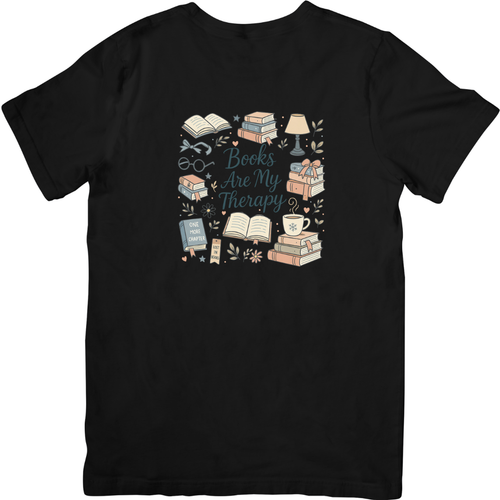 Books Are My Therapy Tshirt