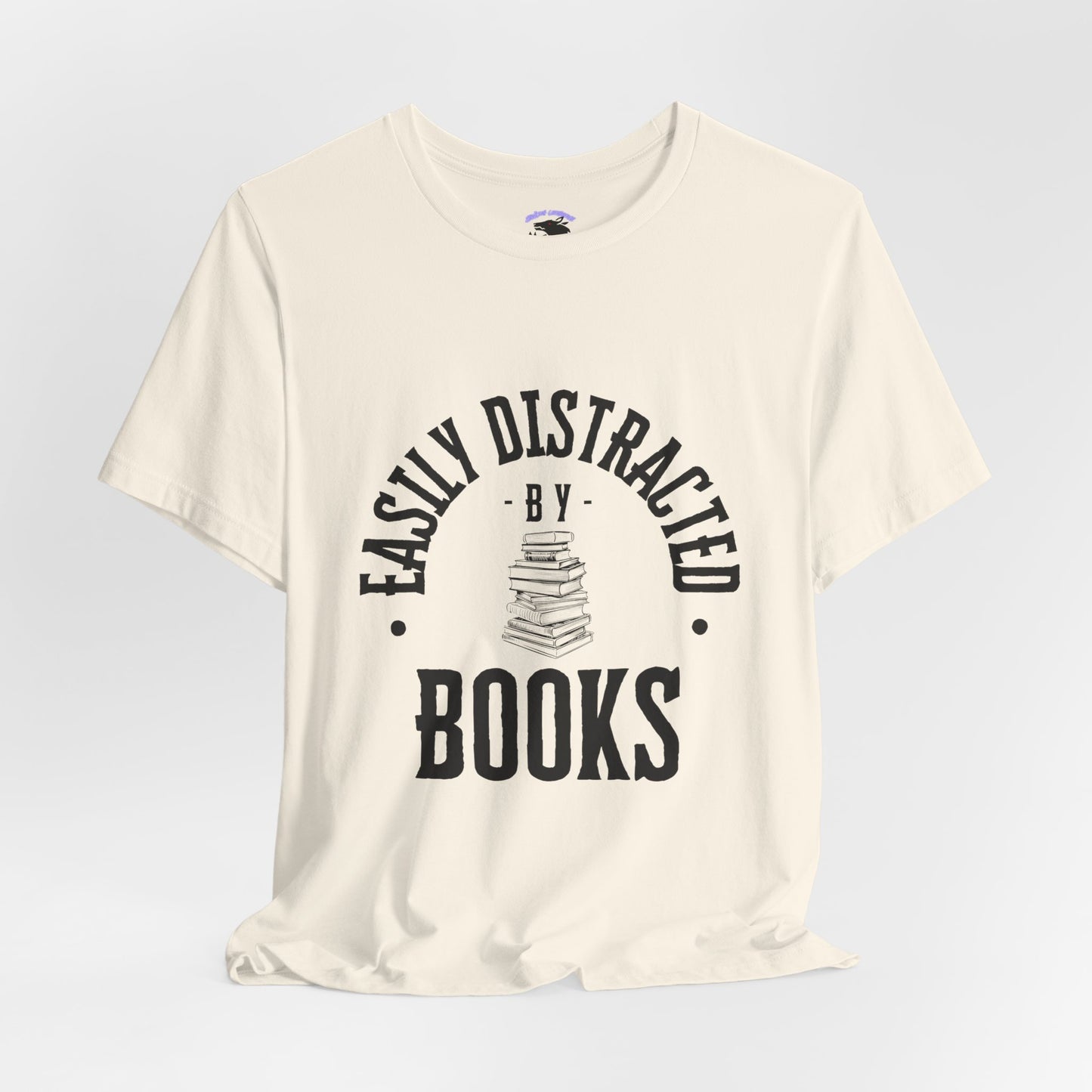 Easily Distracted By Books Graphic Tshirt