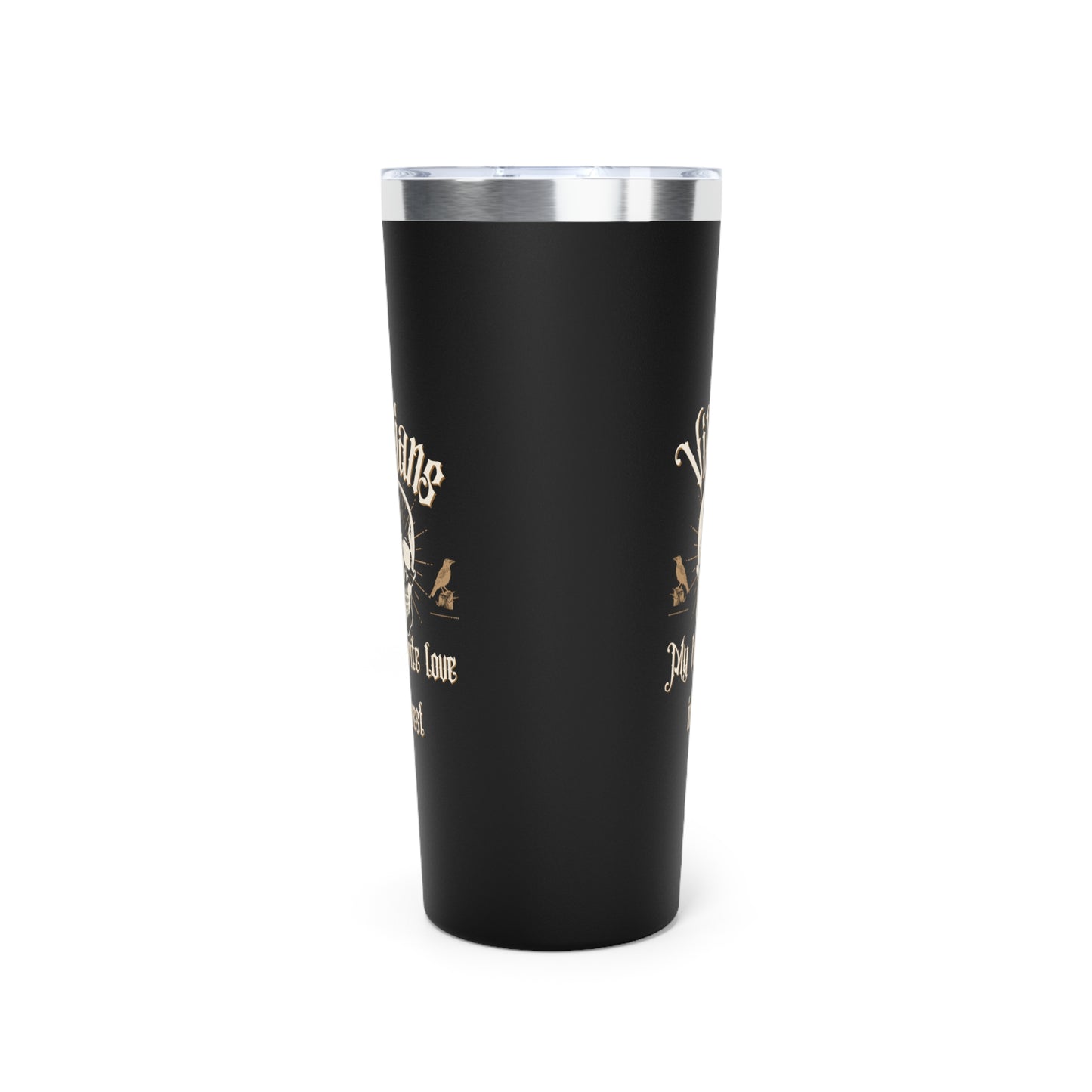 Villians My Favorite Love Interest 22oz Black Insulated Tumbler
