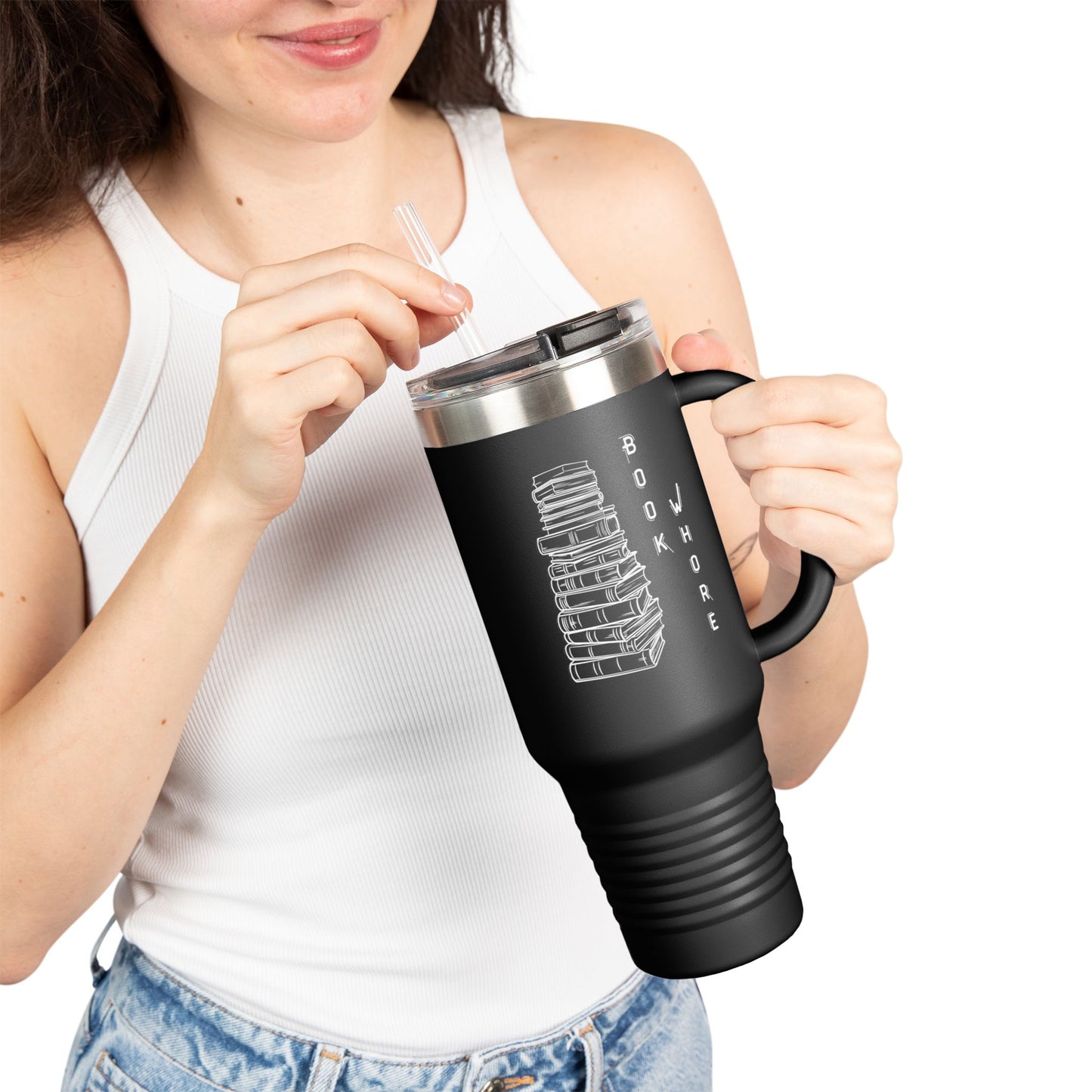 Book Whore 40oz Insulated Travel Mug