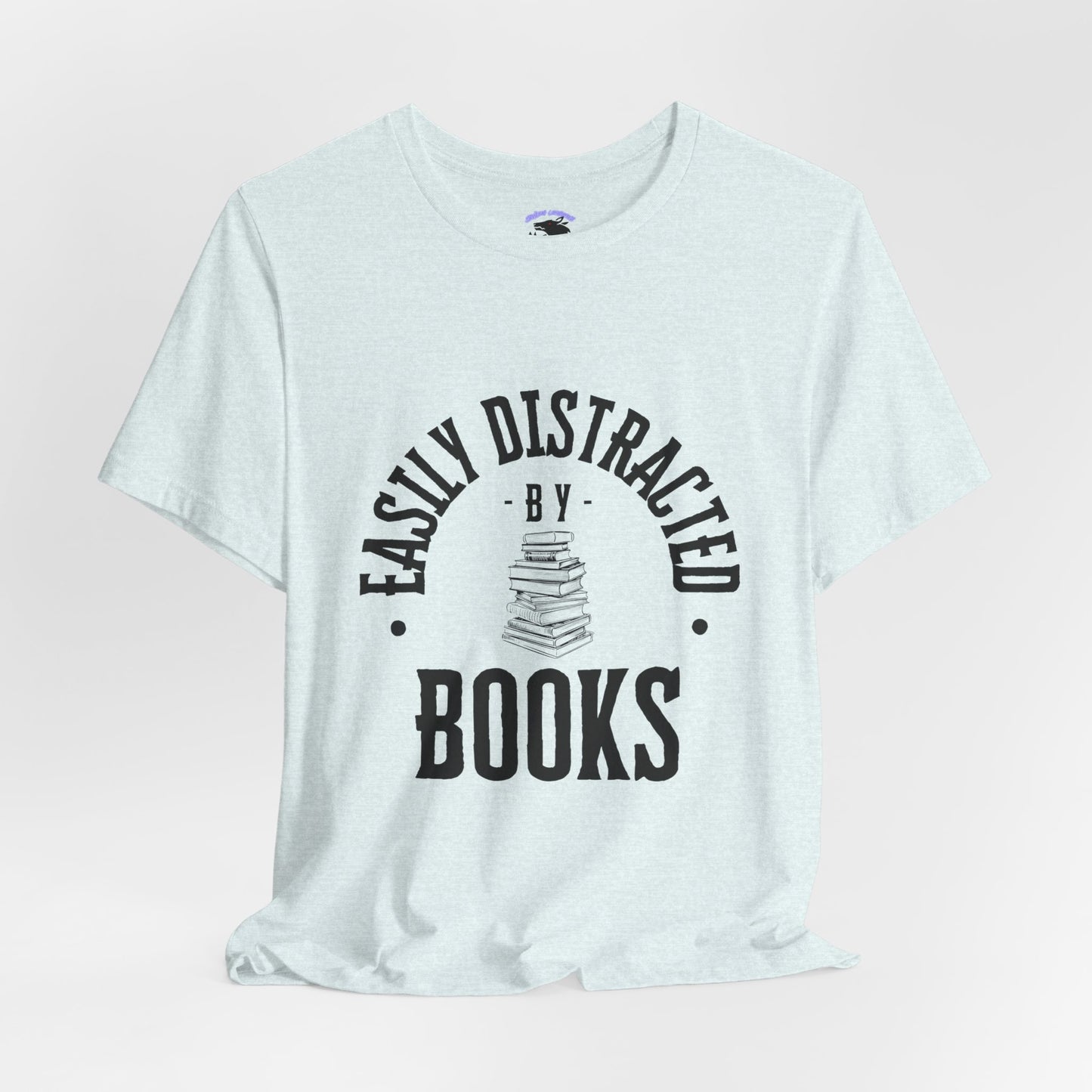 Easily Distracted By Books Graphic Tshirt