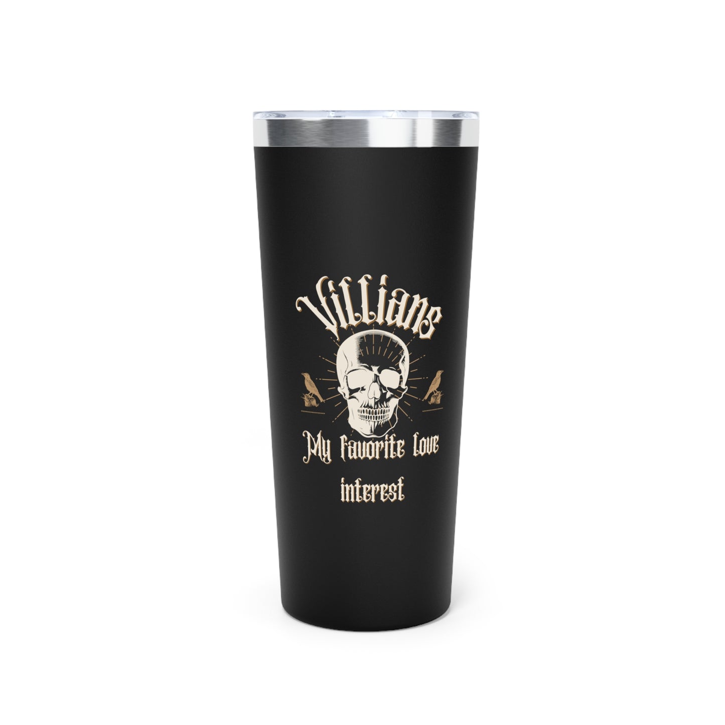 Villians My Favorite Love Interest 22oz Black Insulated Tumbler