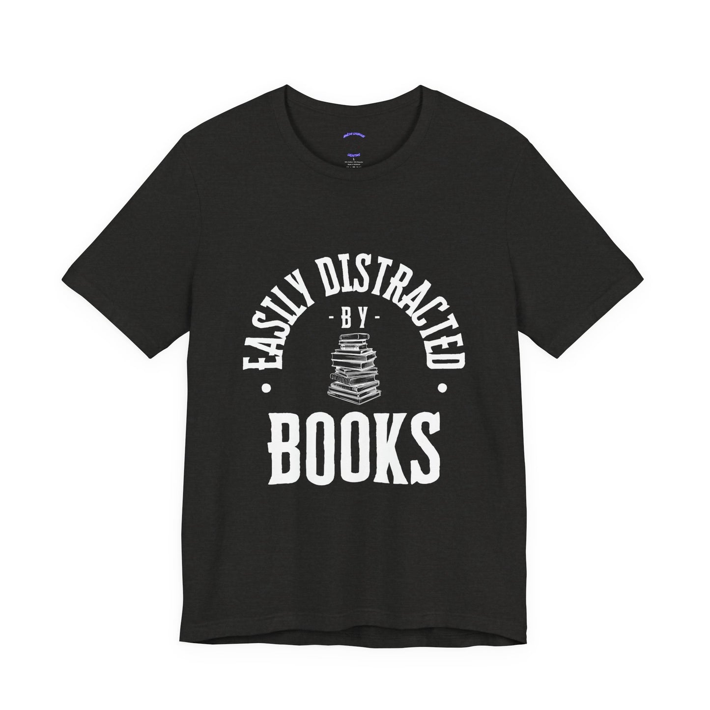 Easily Distracted By Books Graphic Tshirt