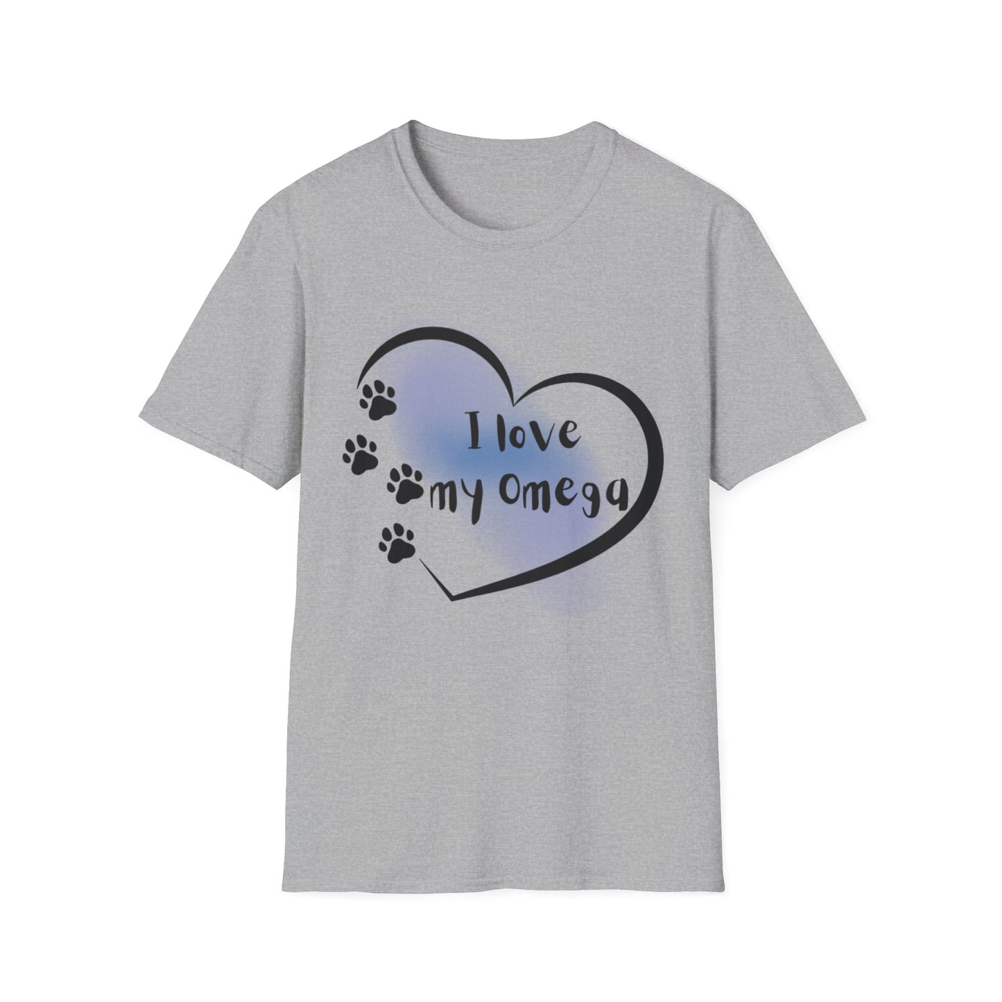 I Love My Omega T-Shirt -- Pup Life Design