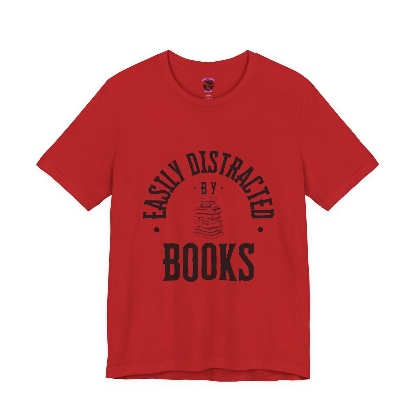 Easily Distracted By Books Graphic Tshirt
