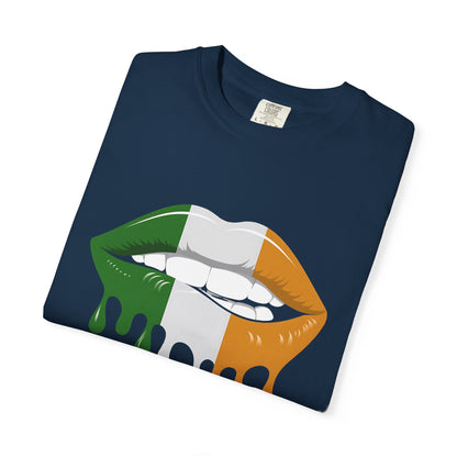 Irish Flag Drip Lips T-Shirt
