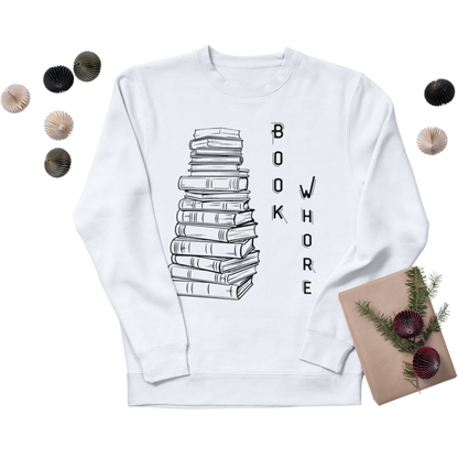 Book Whore Crewneck Sweatshirt Crewneck