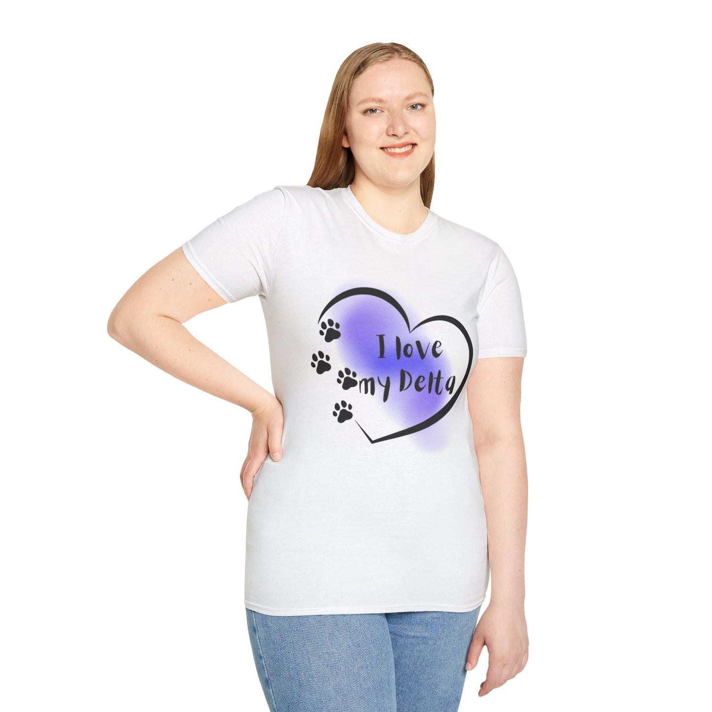 Delta Pup T-Shirt — "I Love My Delta" Pup Life Design