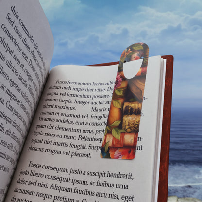 Floral Vintage Books Metal Bookmark — Cozy Library Reading Clip