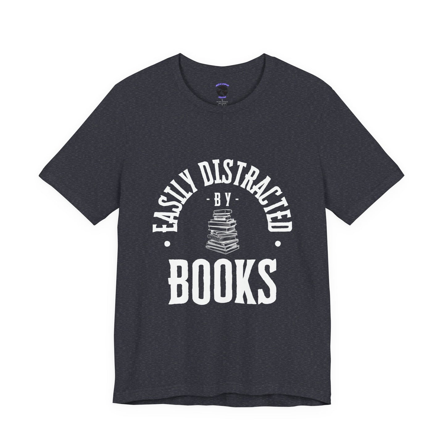 Easily Distracted By Books Graphic Tshirt