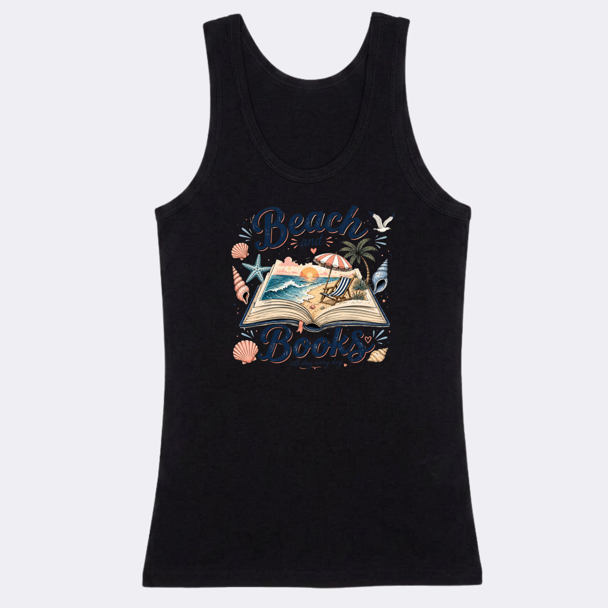 Beach And Books Tshirt