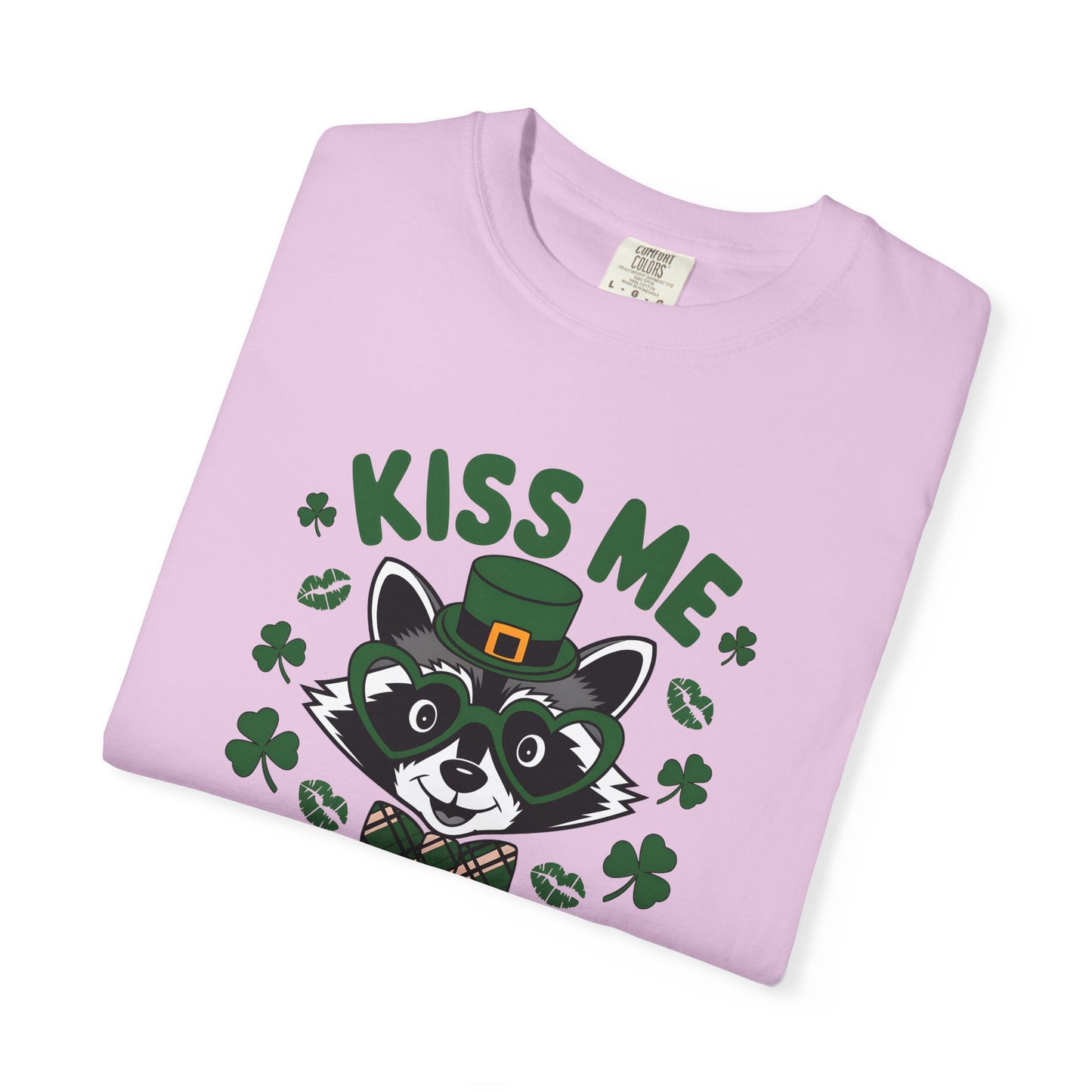 Kiss Me I'm Feral T-Shirt — Funny St. Patrick’s Day Raccoon Tee