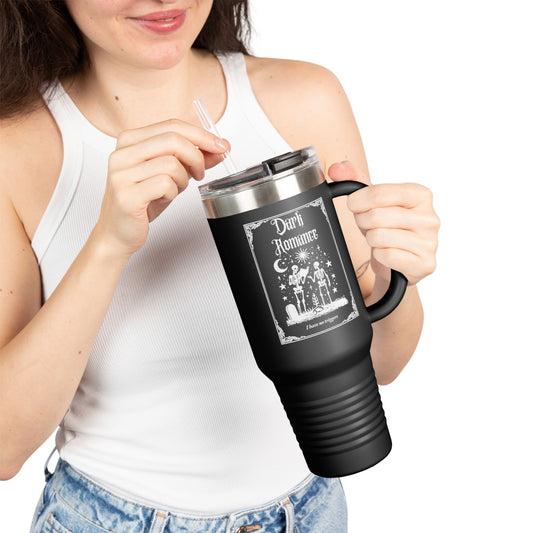 Dark Romance I Have No Triggers 40oz Insulated Travel Mug