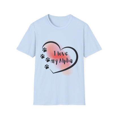 I Love My Alpha Dog T-Shirt — Pup Life Design
