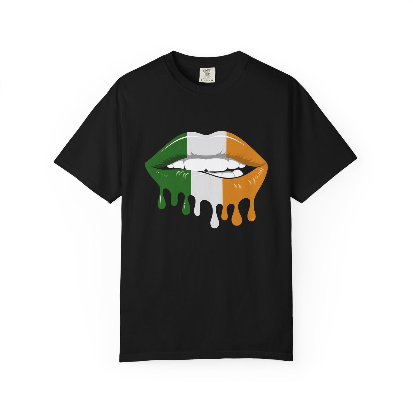 Irish Flag Drip Lips T-Shirt