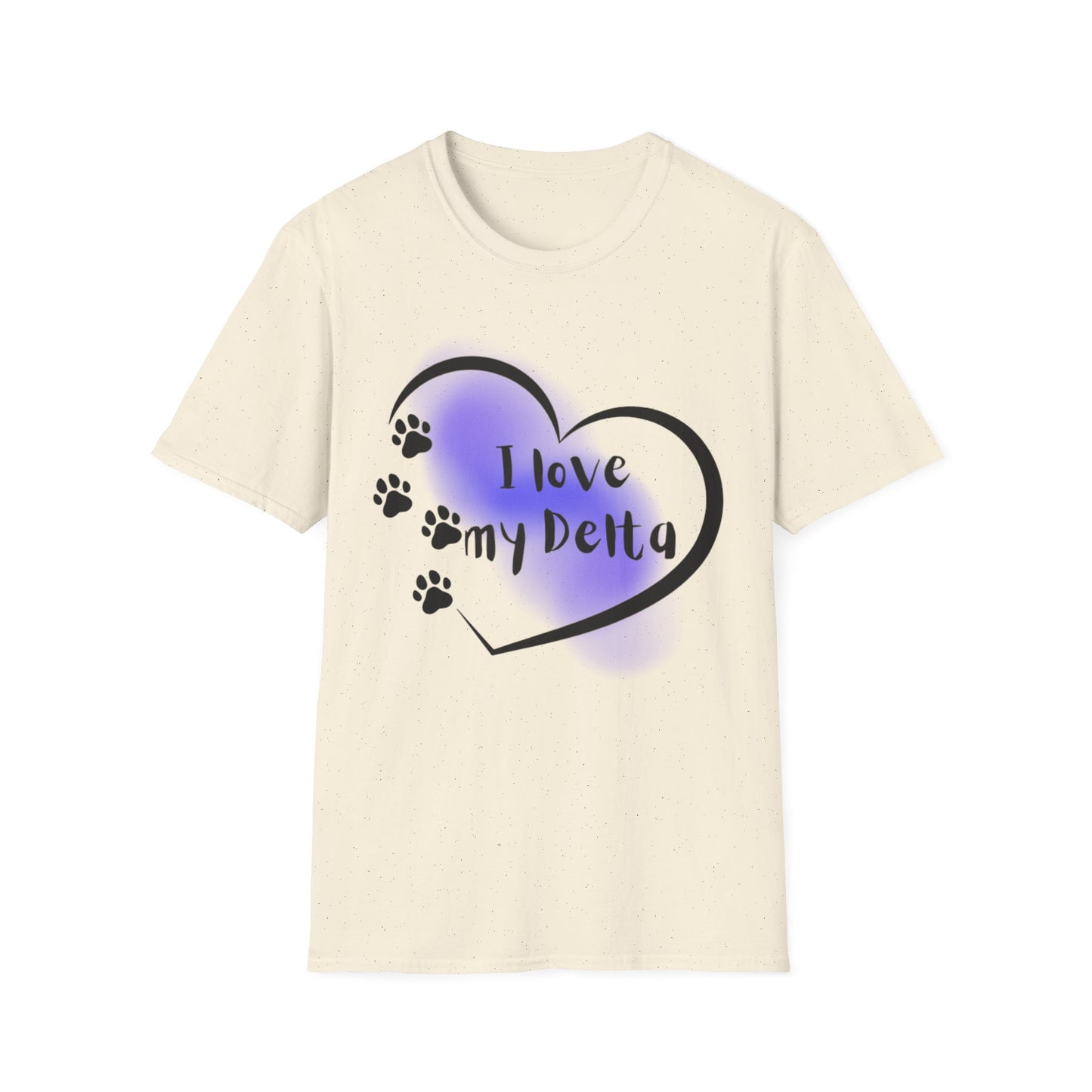 Delta Pup T-Shirt — "I Love My Delta" Pup Life Design