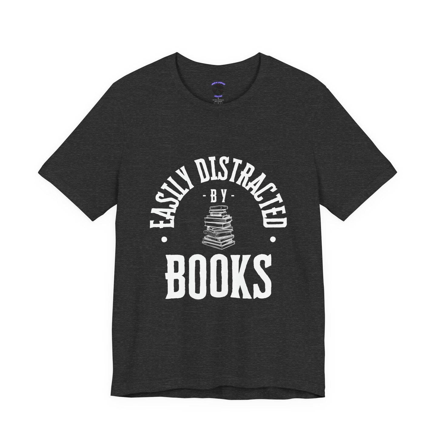 Easily Distracted By Books Graphic Tshirt
