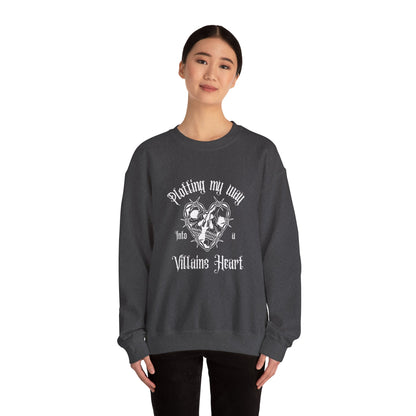Plotting My Way Into a Villain's Heart Crewneck Sweatshirt