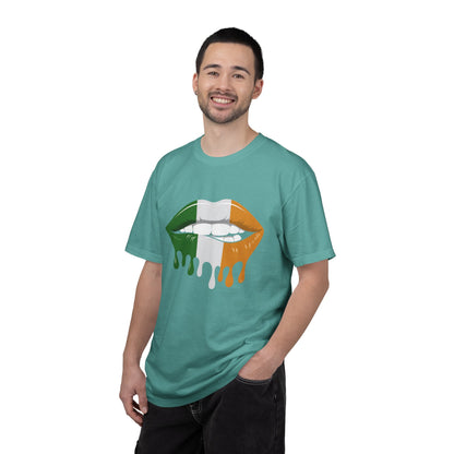 Irish Flag Drip Lips T-Shirt