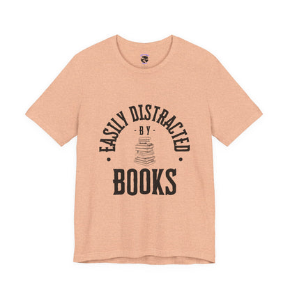 Easily Distracted By Books Graphic Tshirt