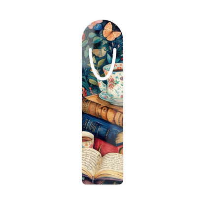 Tea & Tales Bookmark — Floral Vintage Books Reading Clip
