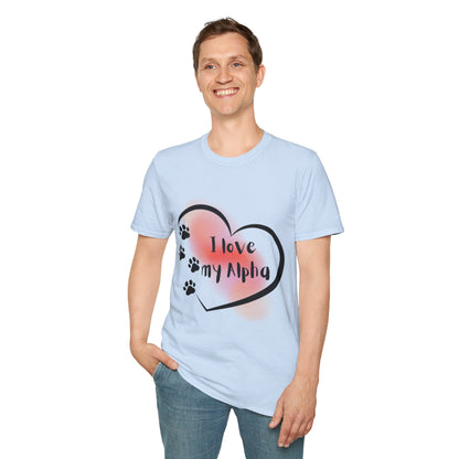 I Love My Alpha Dog T-Shirt — Pup Life Design